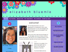 Tablet Screenshot of elizabethbluemle.com